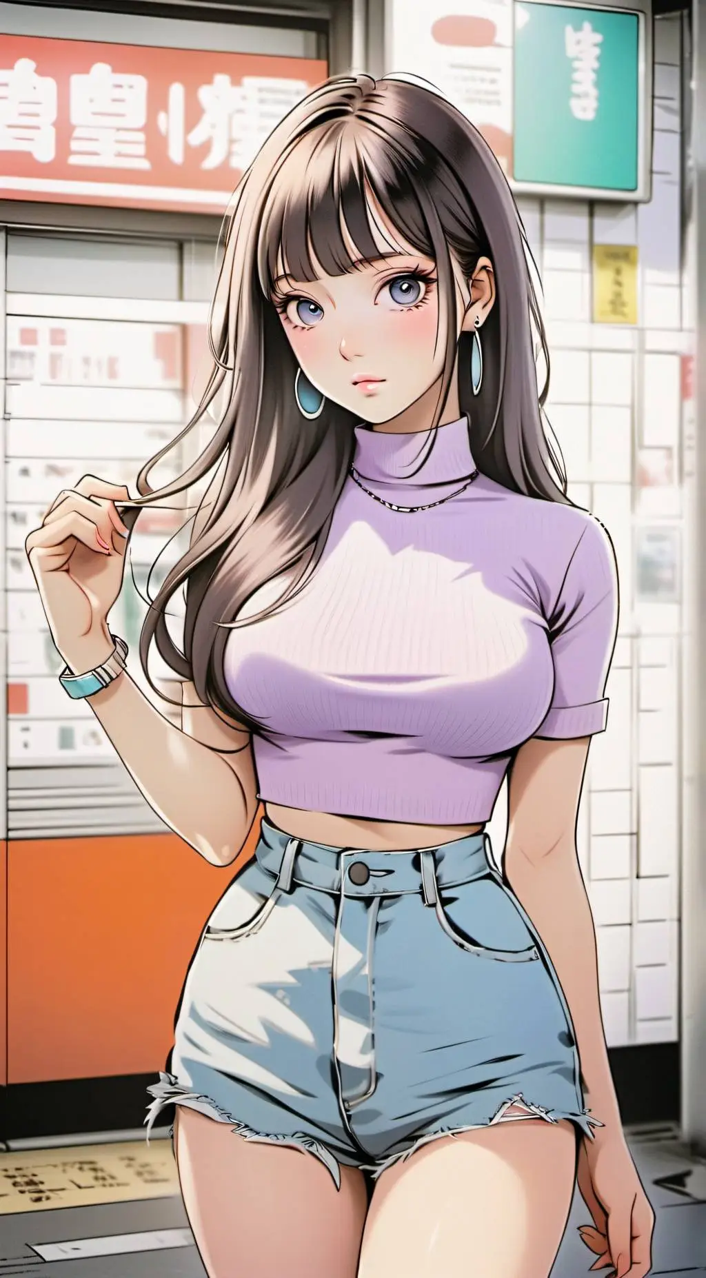 ai character: Erika Hayashi background