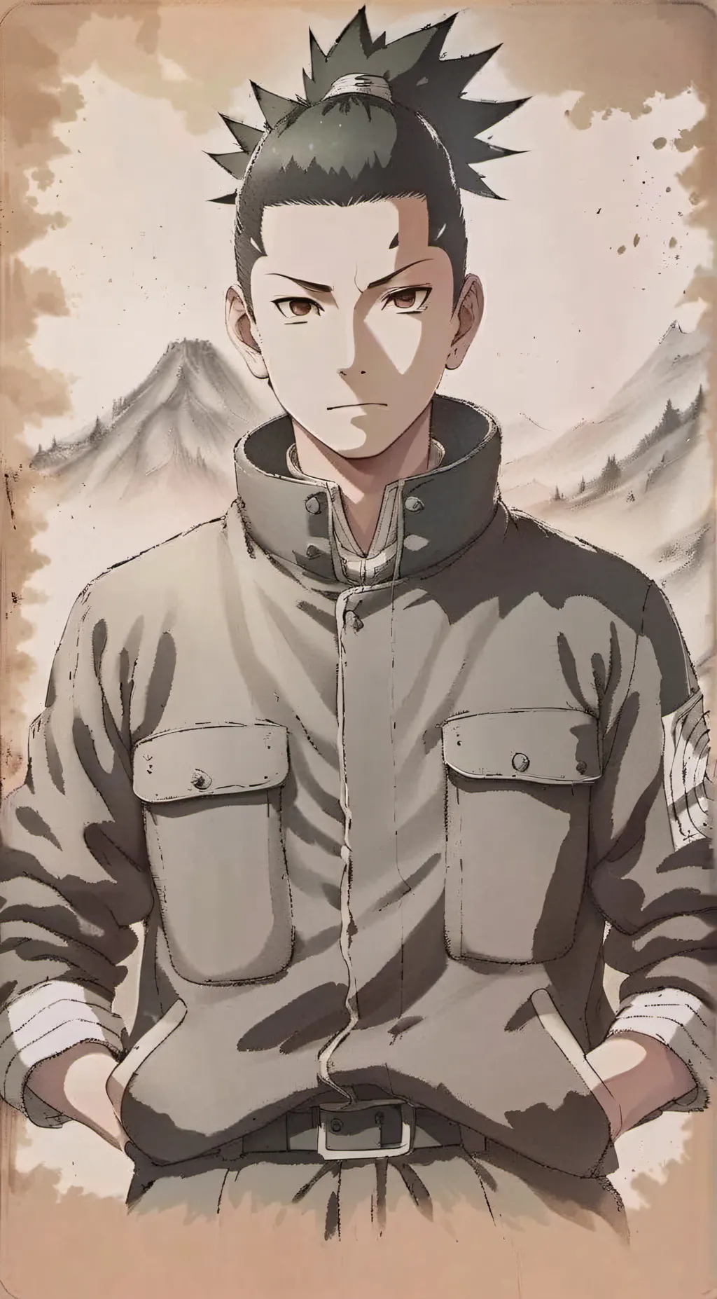 ai character: Shikamaru Nara background