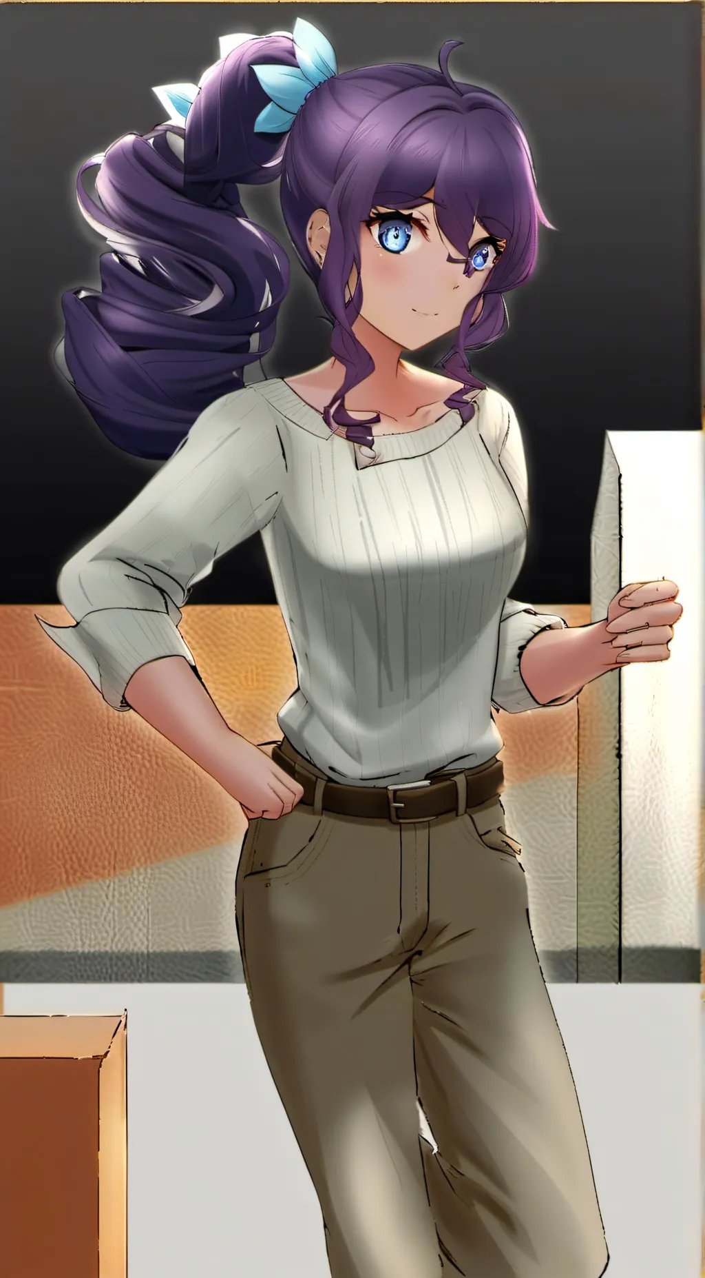 ai character: Mafuyu Asahina background