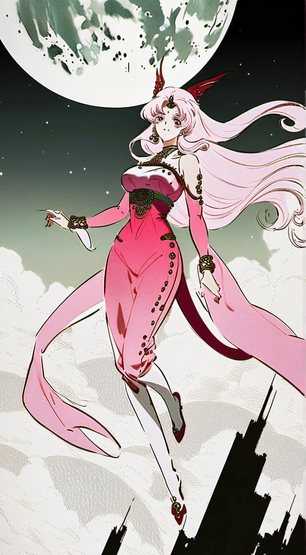 ai character: giant android 21 background