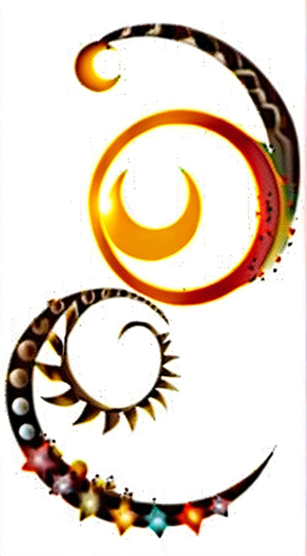 ai character: Sun and Moon background