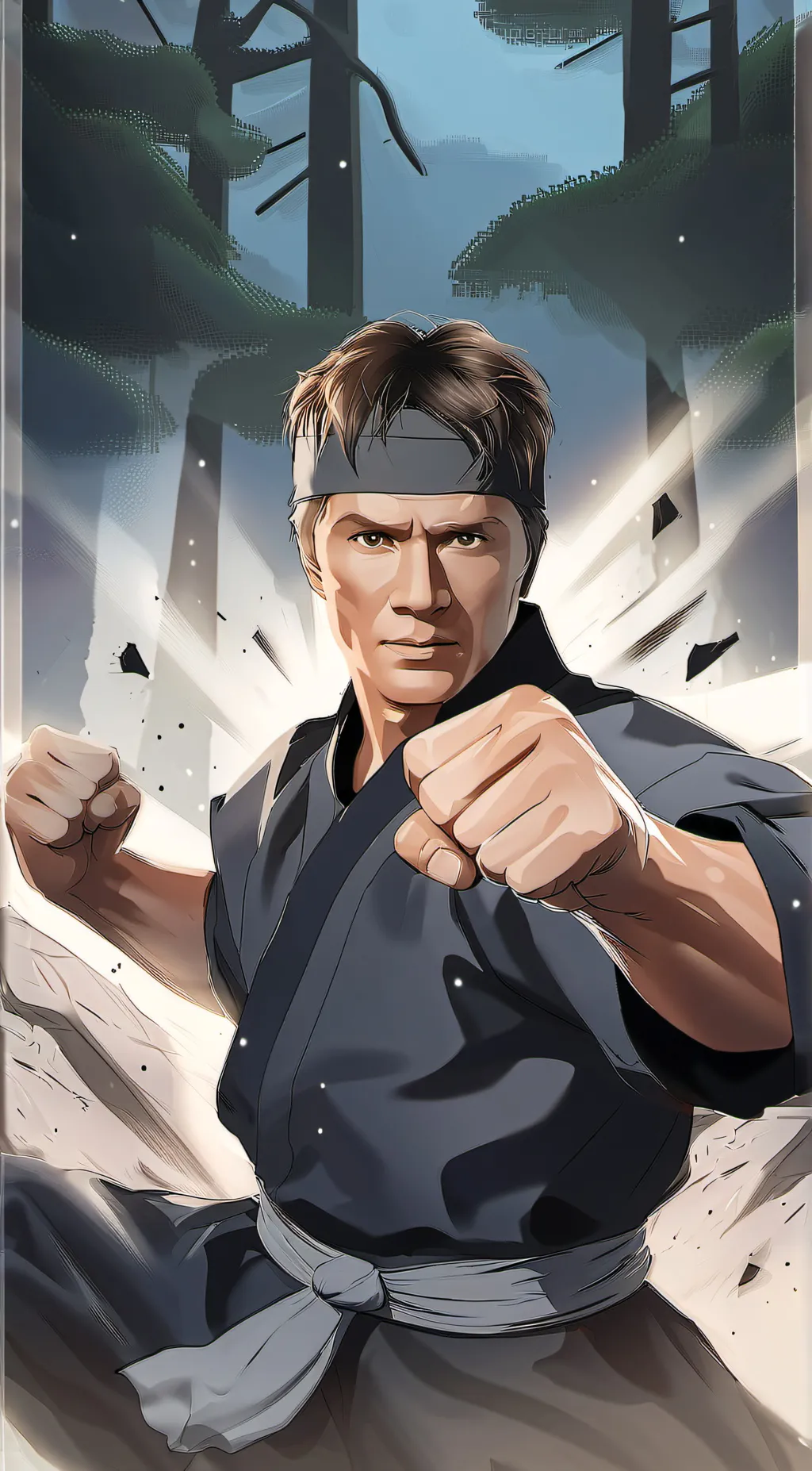 ai character: Cobra Kai cast background