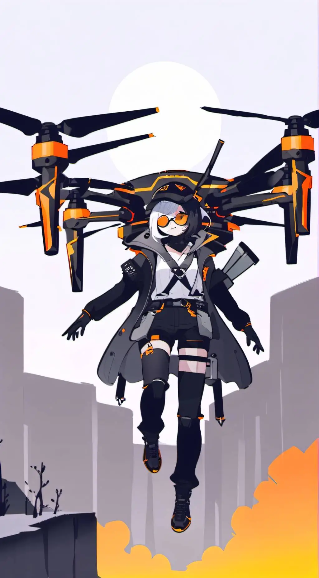 ai character: Murder drones background