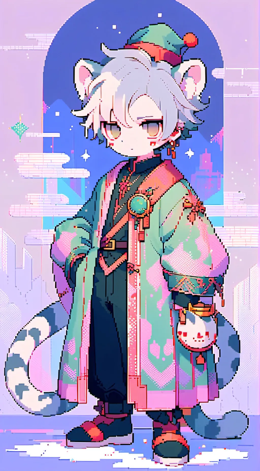 ai character: C h e s t e r background