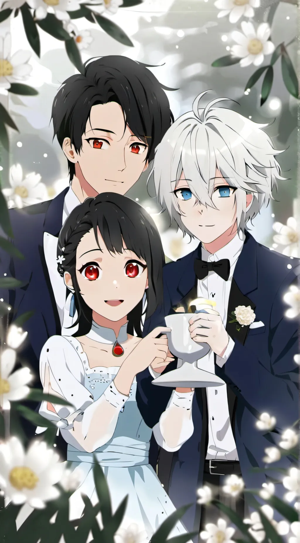 ai character: Timalex wedding background