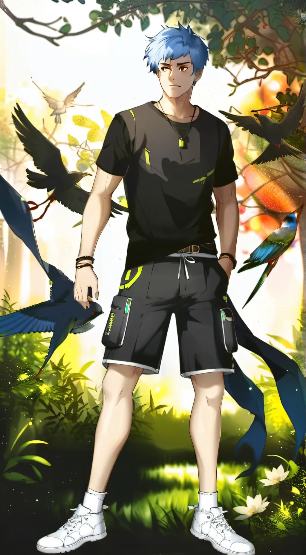 ai character: justin background