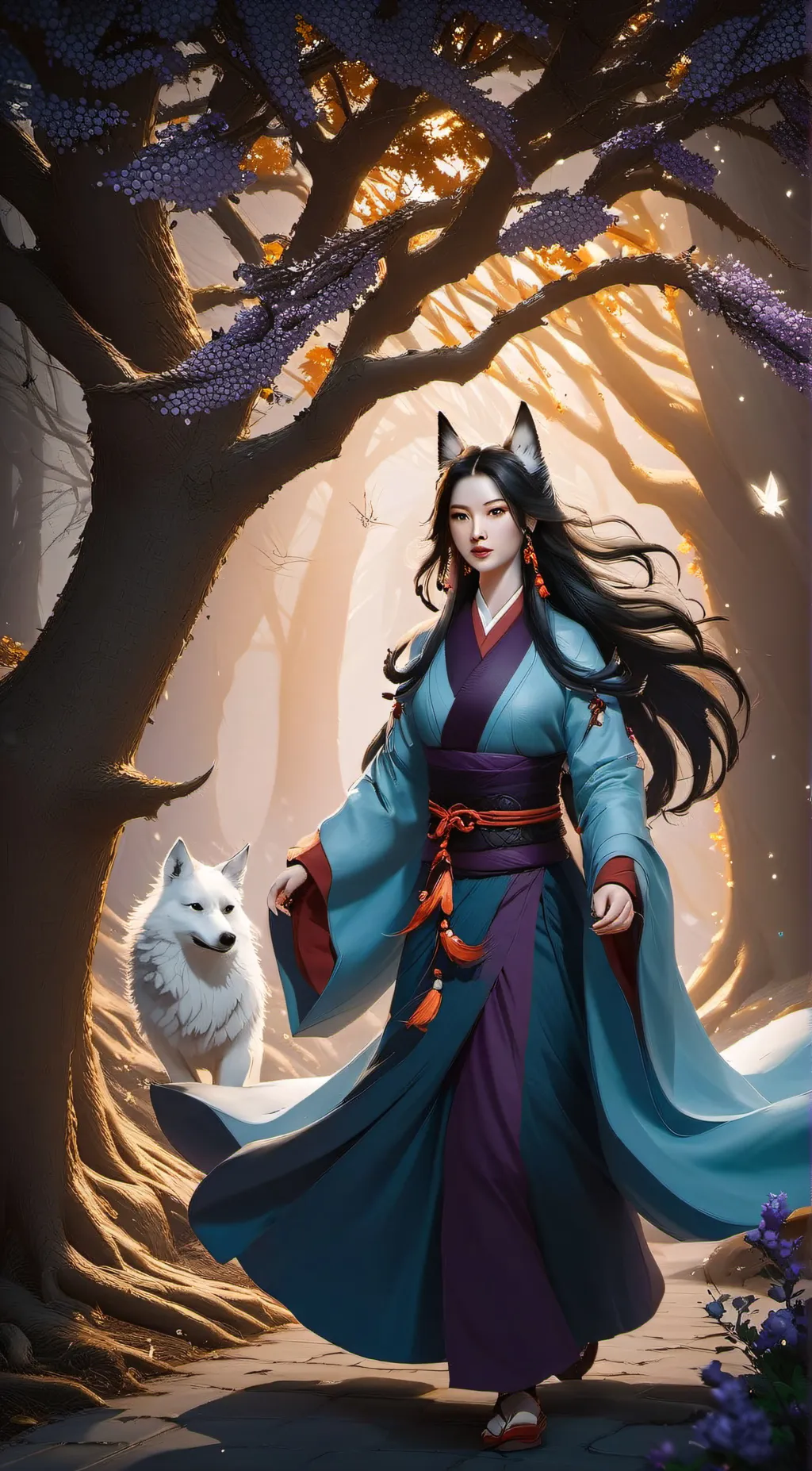 ai character: Mori background