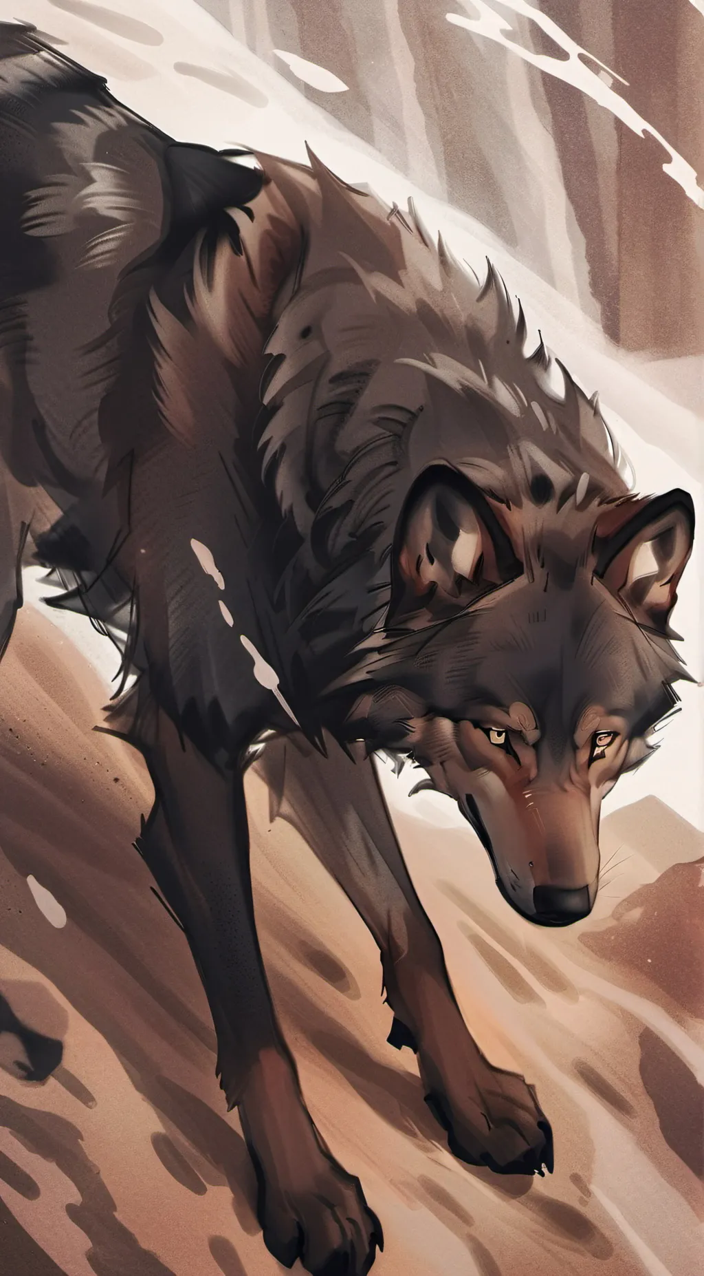 ai character: |{Dark hound}| background
