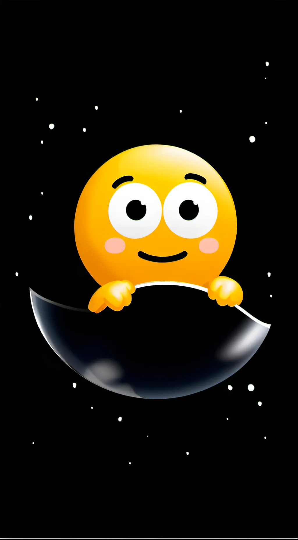 ai character: emoji baby background