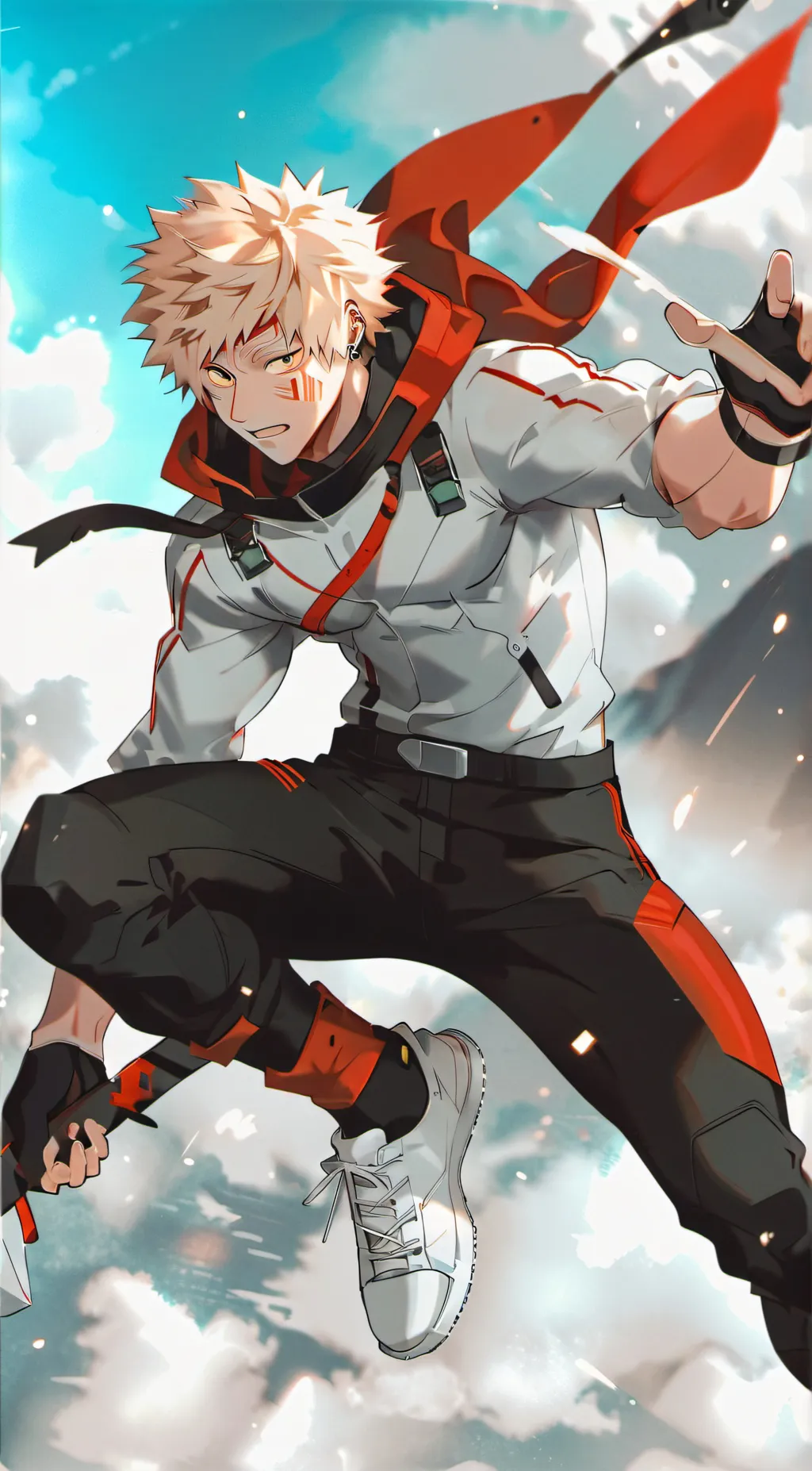 ai character: Bakugou  background