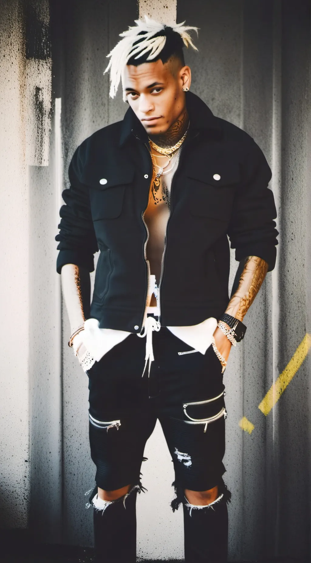 ai character: XXXTentacion background