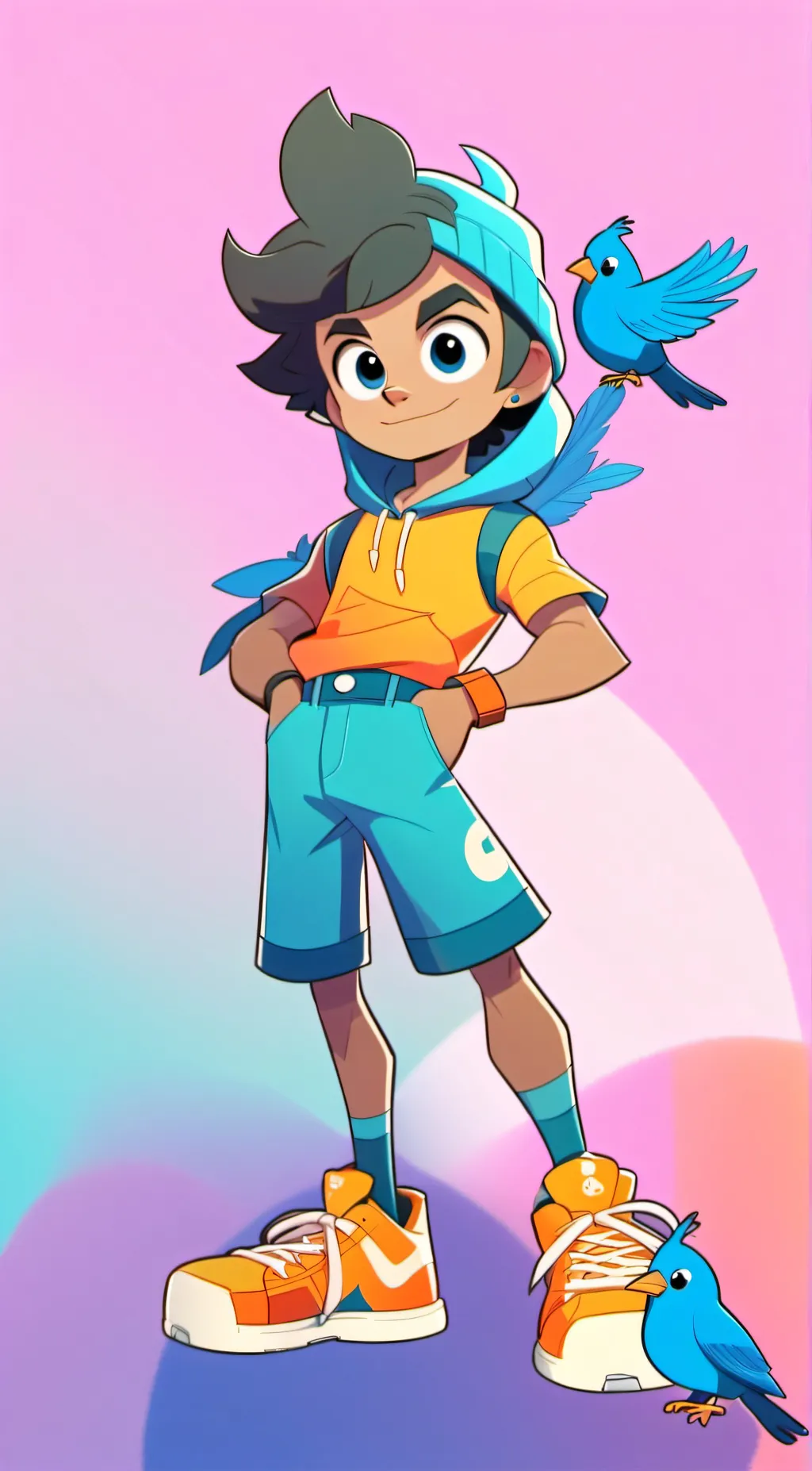 ai character: chip and Milo background