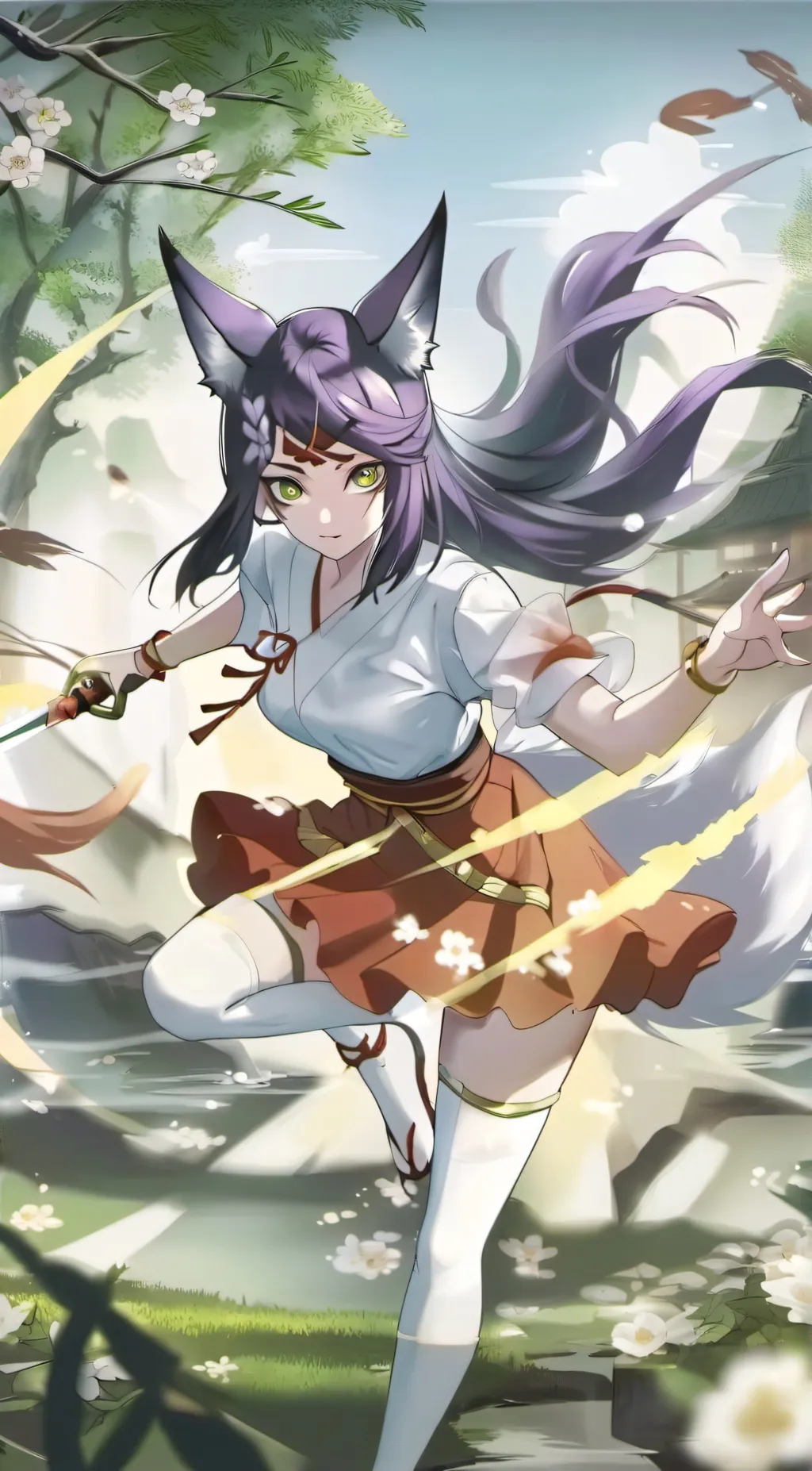 ai character: moon  background