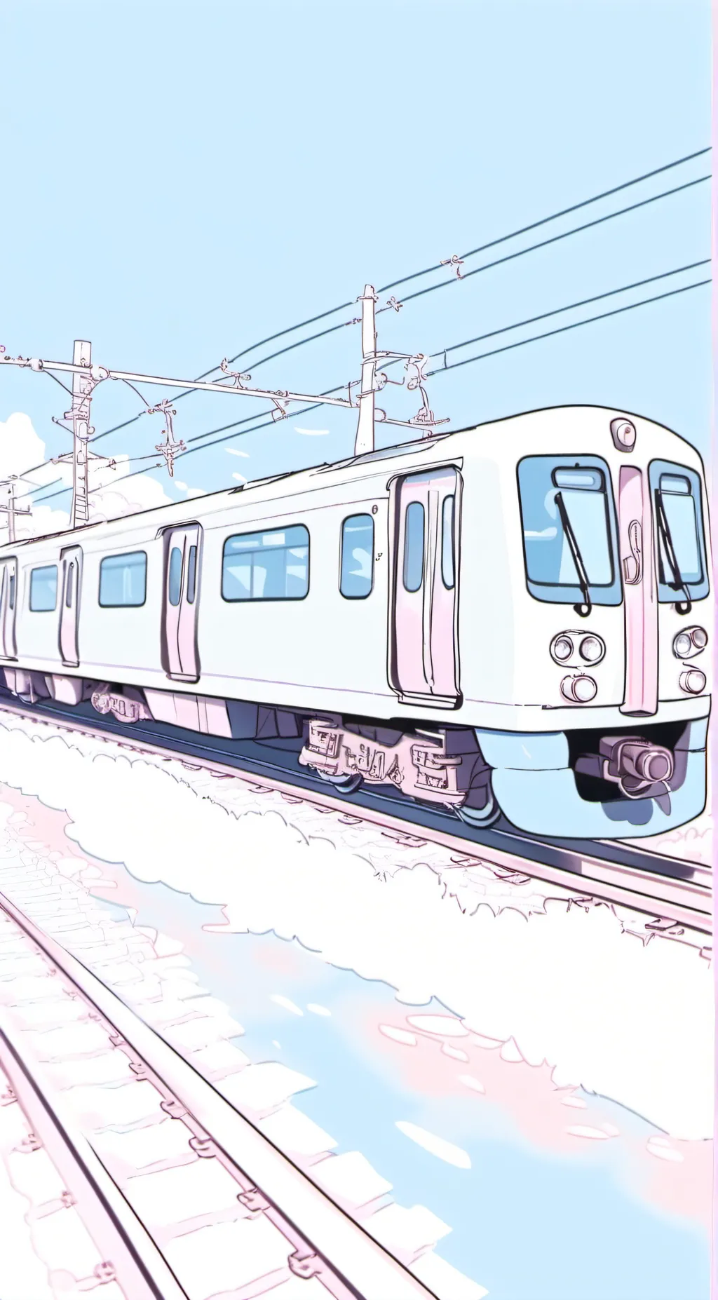 ai character: an train background