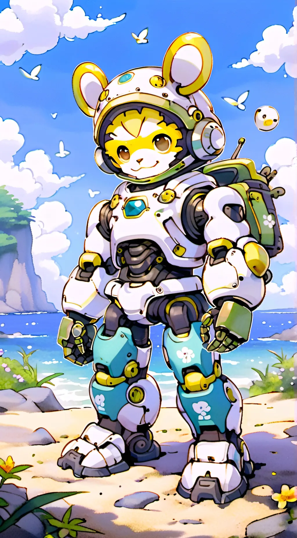 ai character: Robi  background