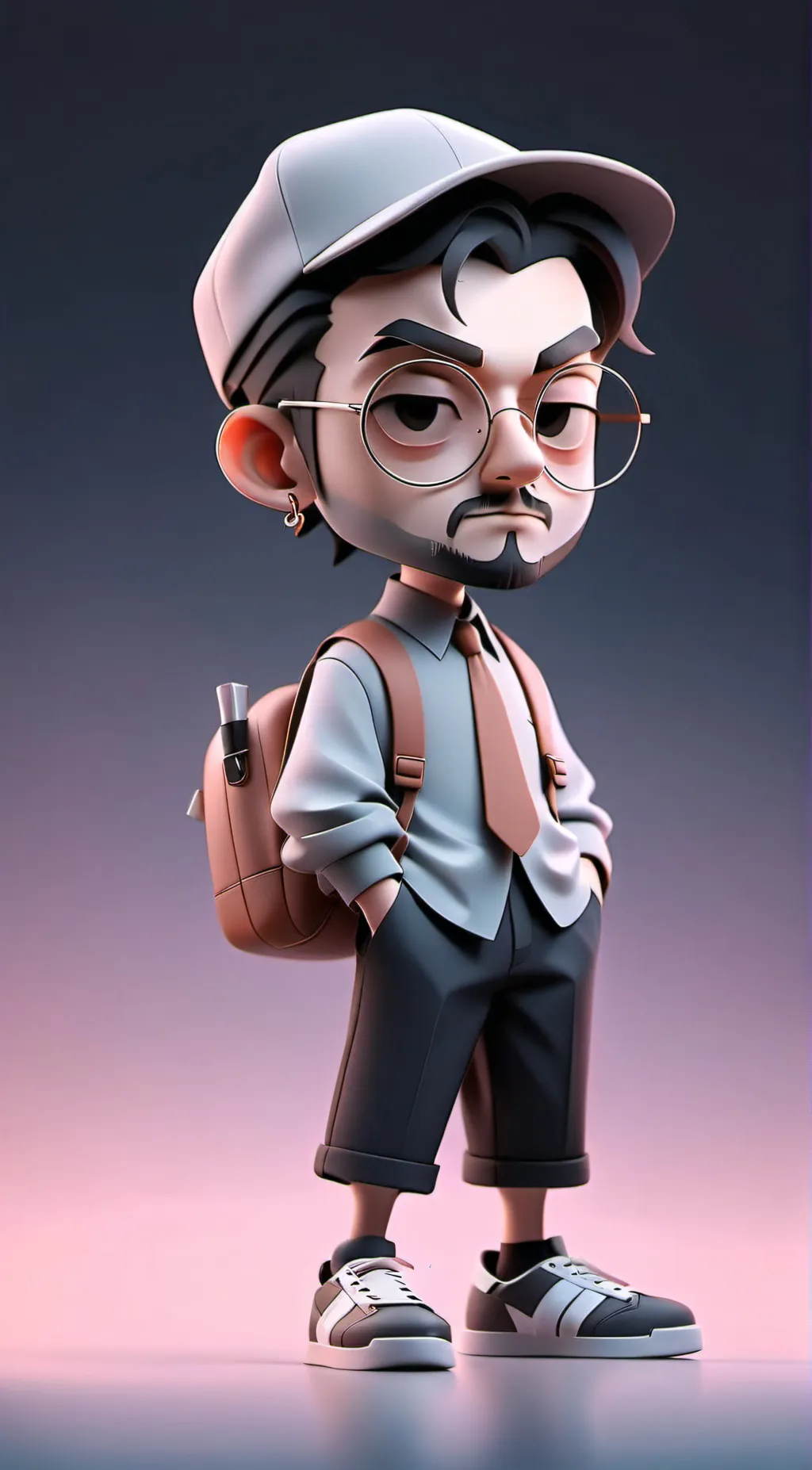ai character: robersky peachman background