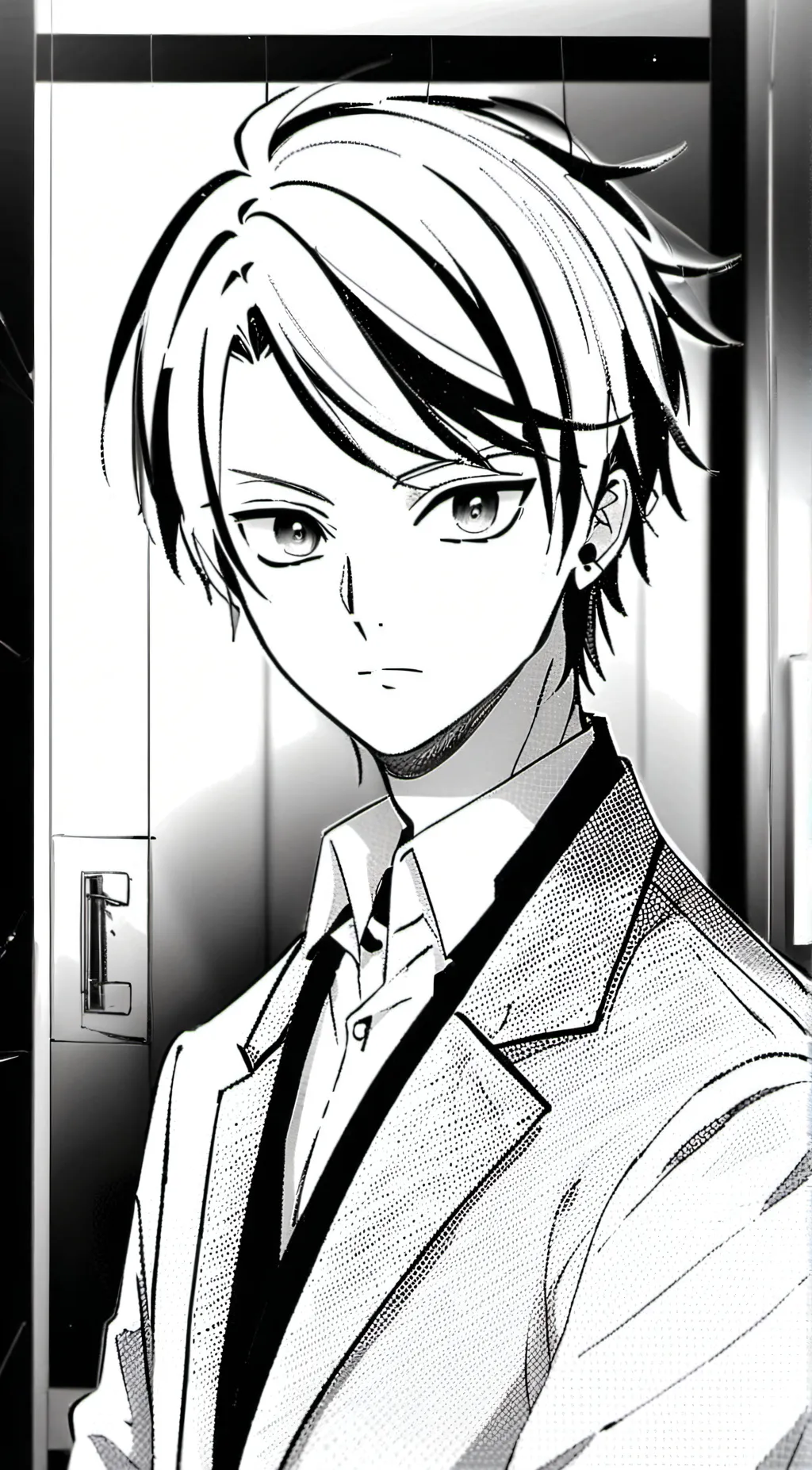 ai character: yushiro  background