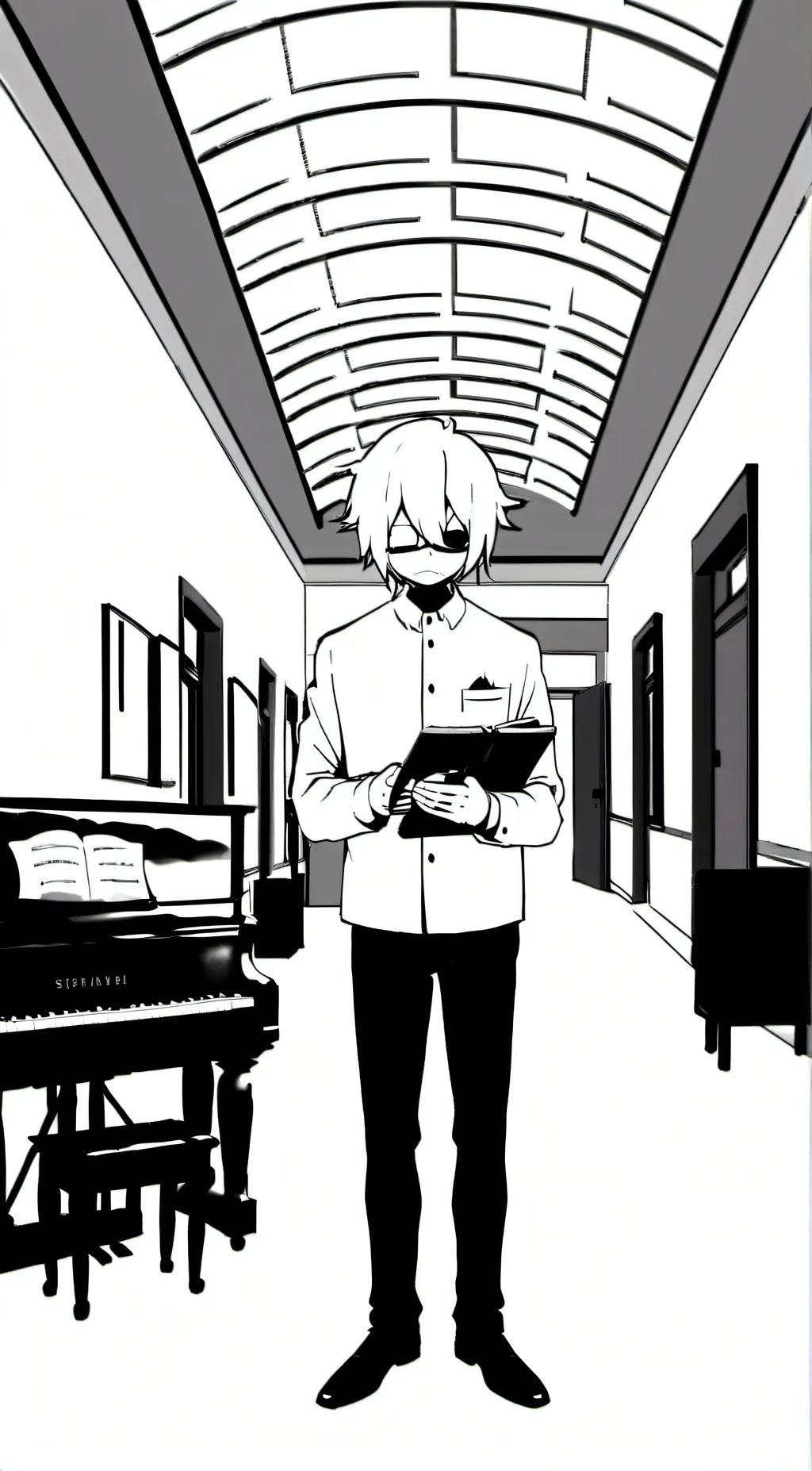 ai character: |--` Mr. Demi. `-| background