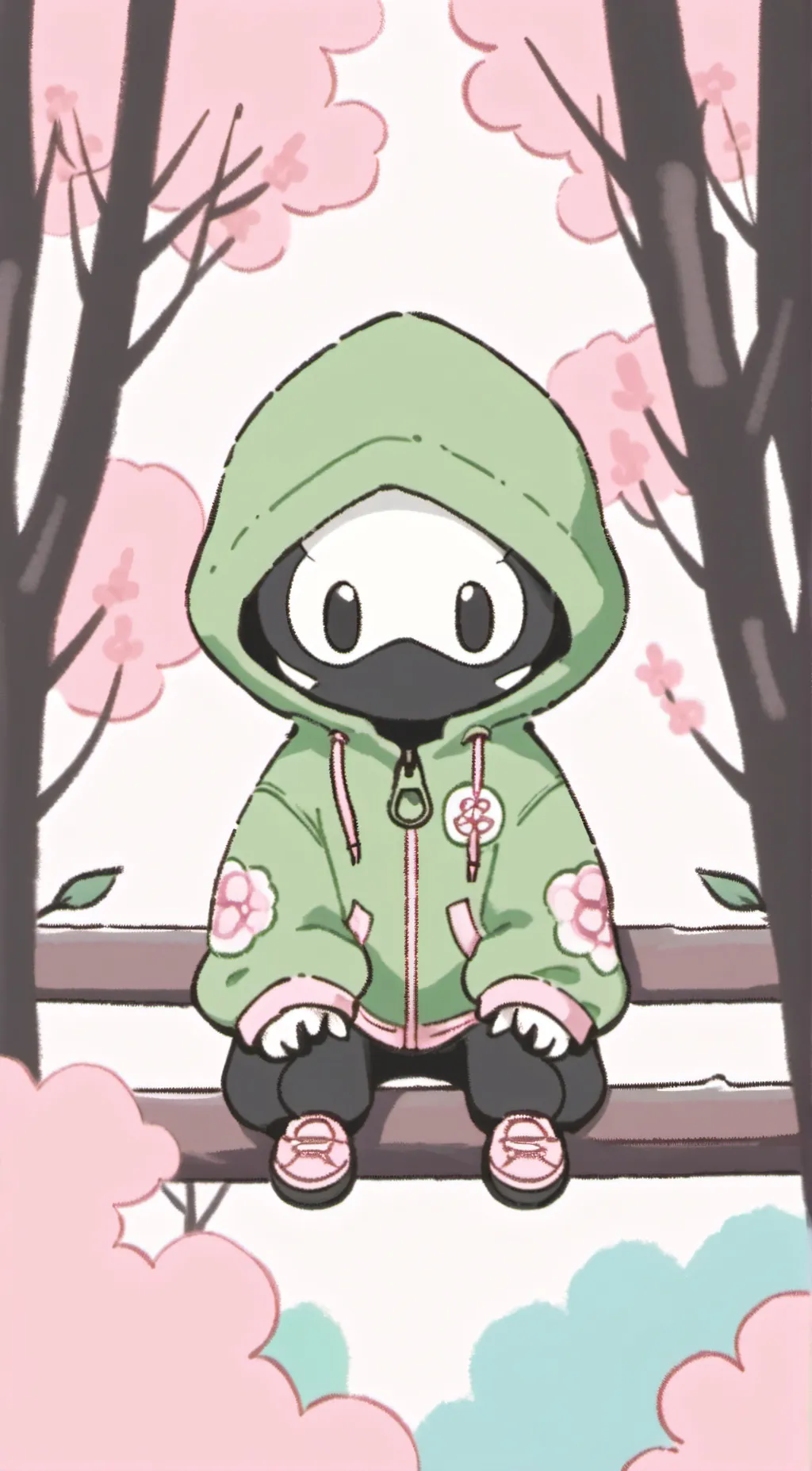 ai character: ninka kiwi  background