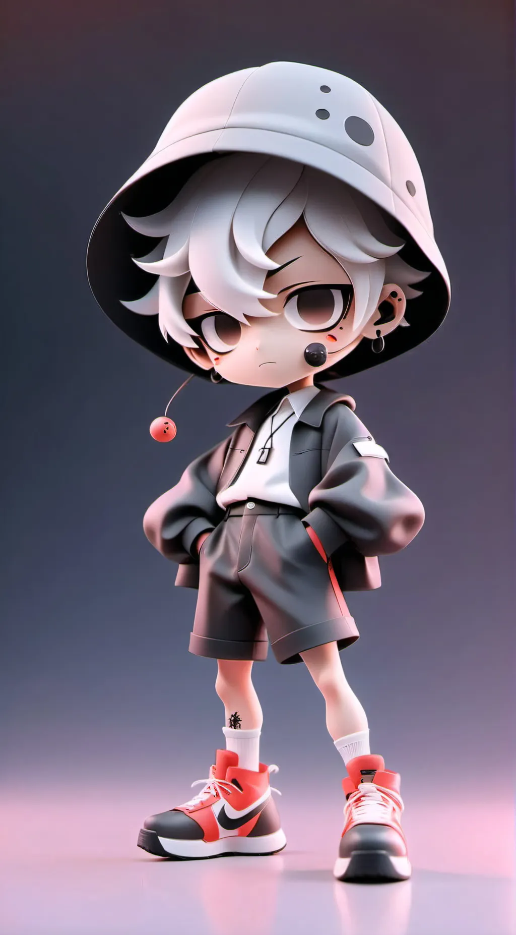 ai character: 白云 background