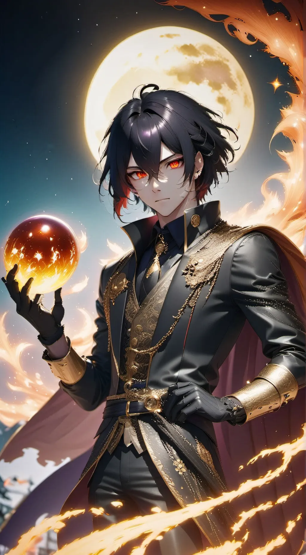 ai character: Cid kagenou/Shadow background