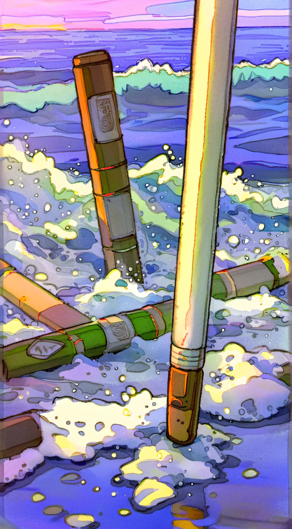 ai character: freeze ray background