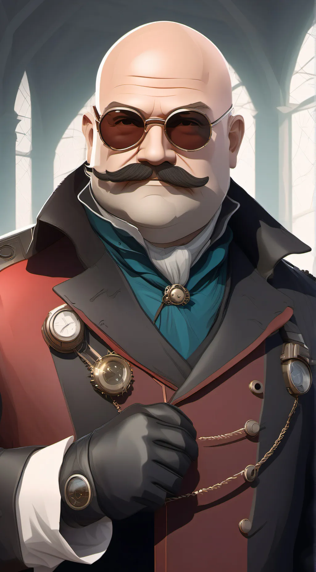 ai character: egg man  background