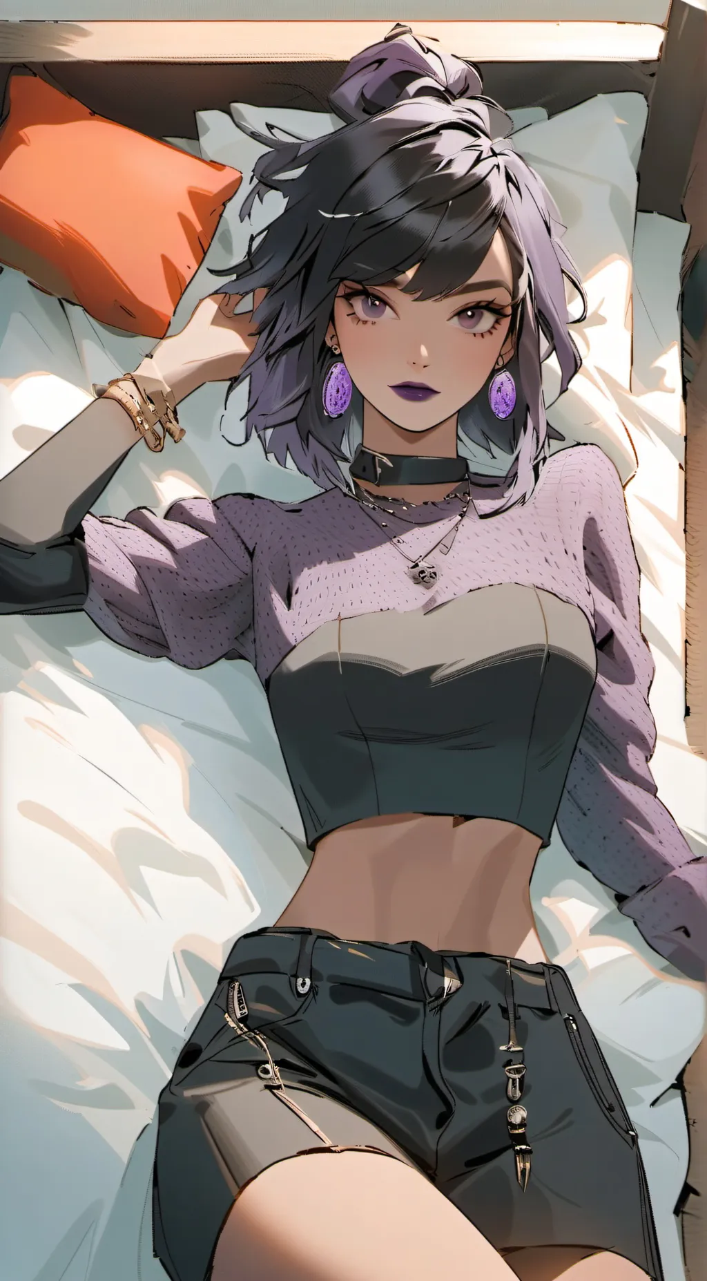 ai character: Chloe Charlotte.  background