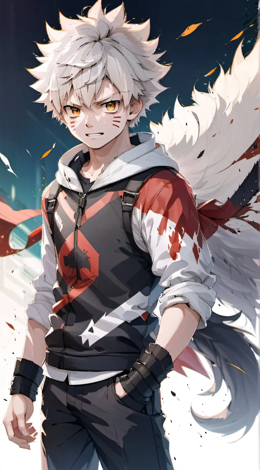 ai character: katzuki-Bakugou background