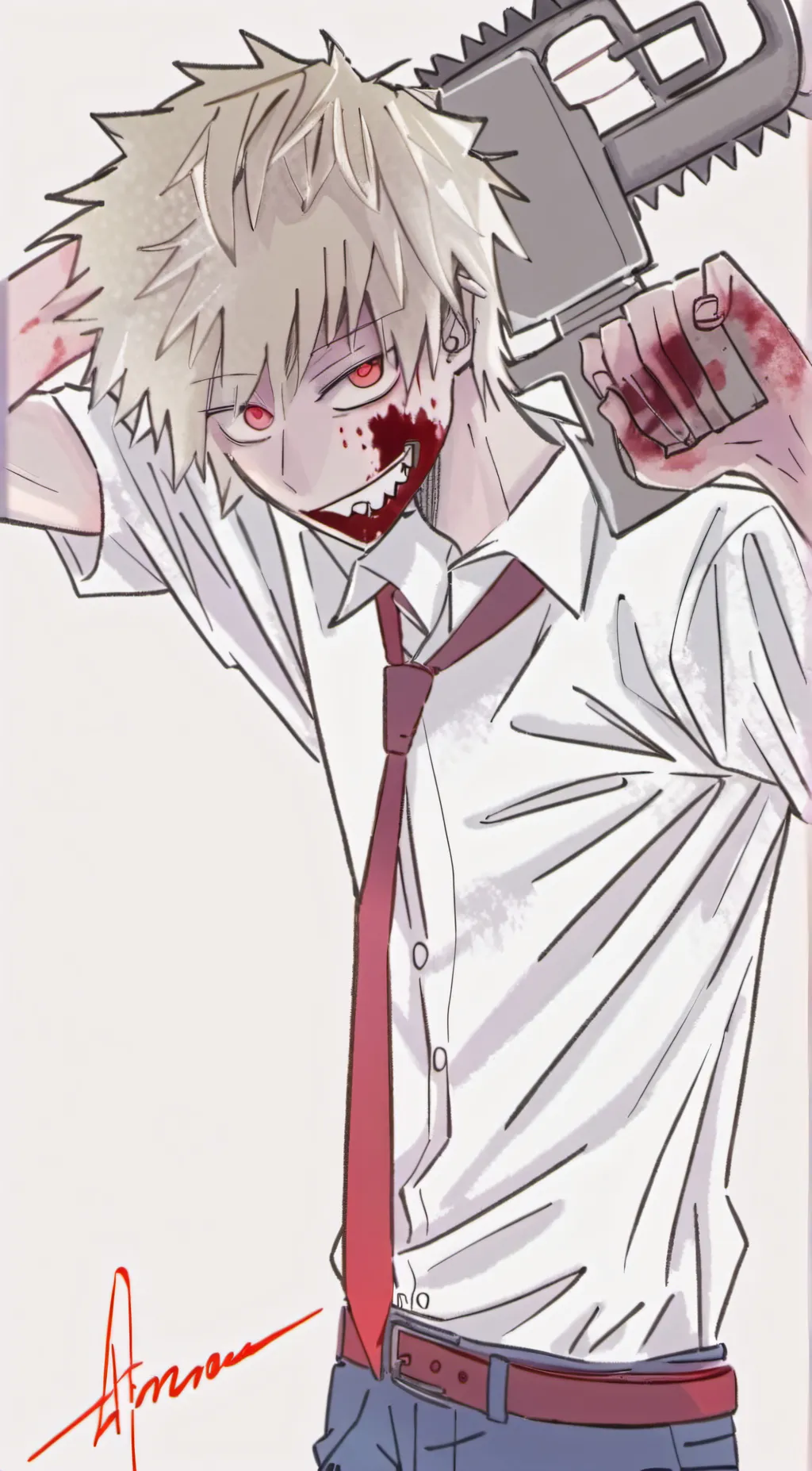 ai character: denji  background