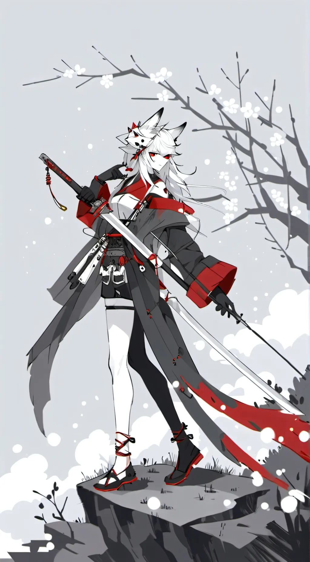 ai character: Silver background