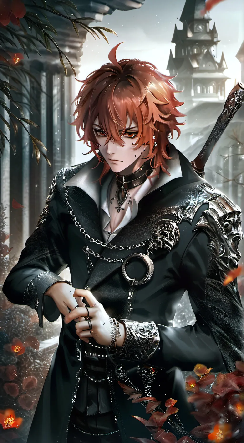 ai character: Cerise background