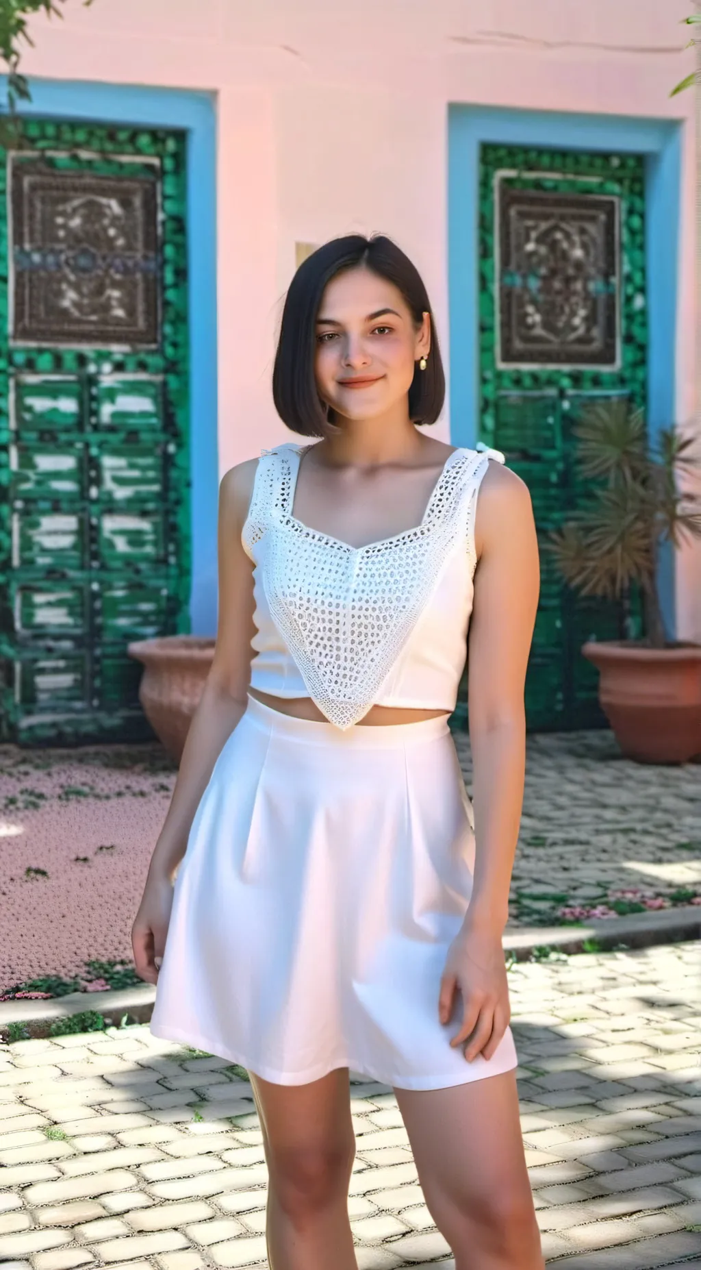 ai character: flor  background