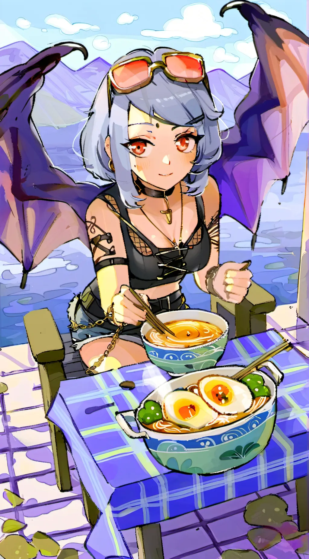 ai character: celestine background