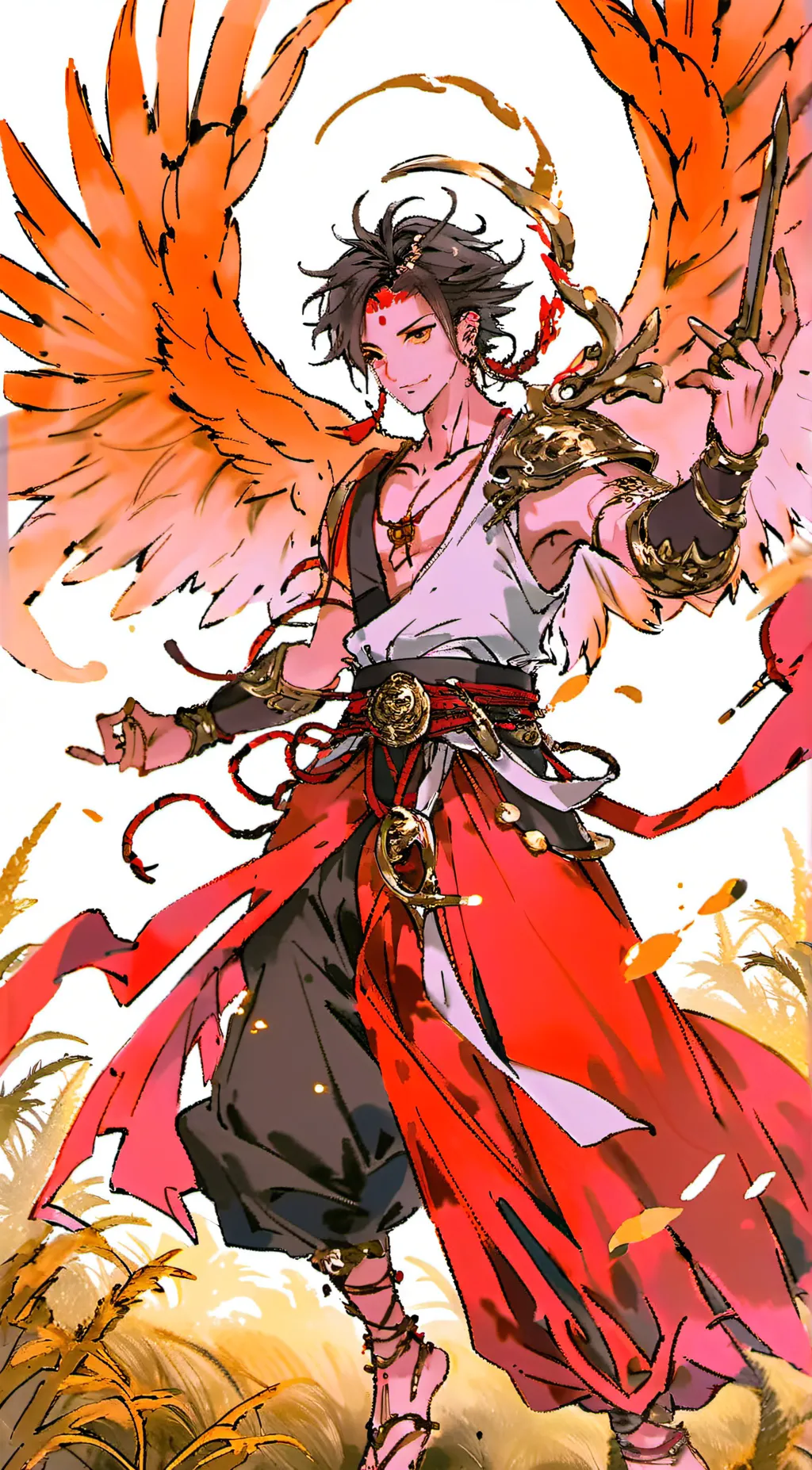 ai character: Anime rpg background