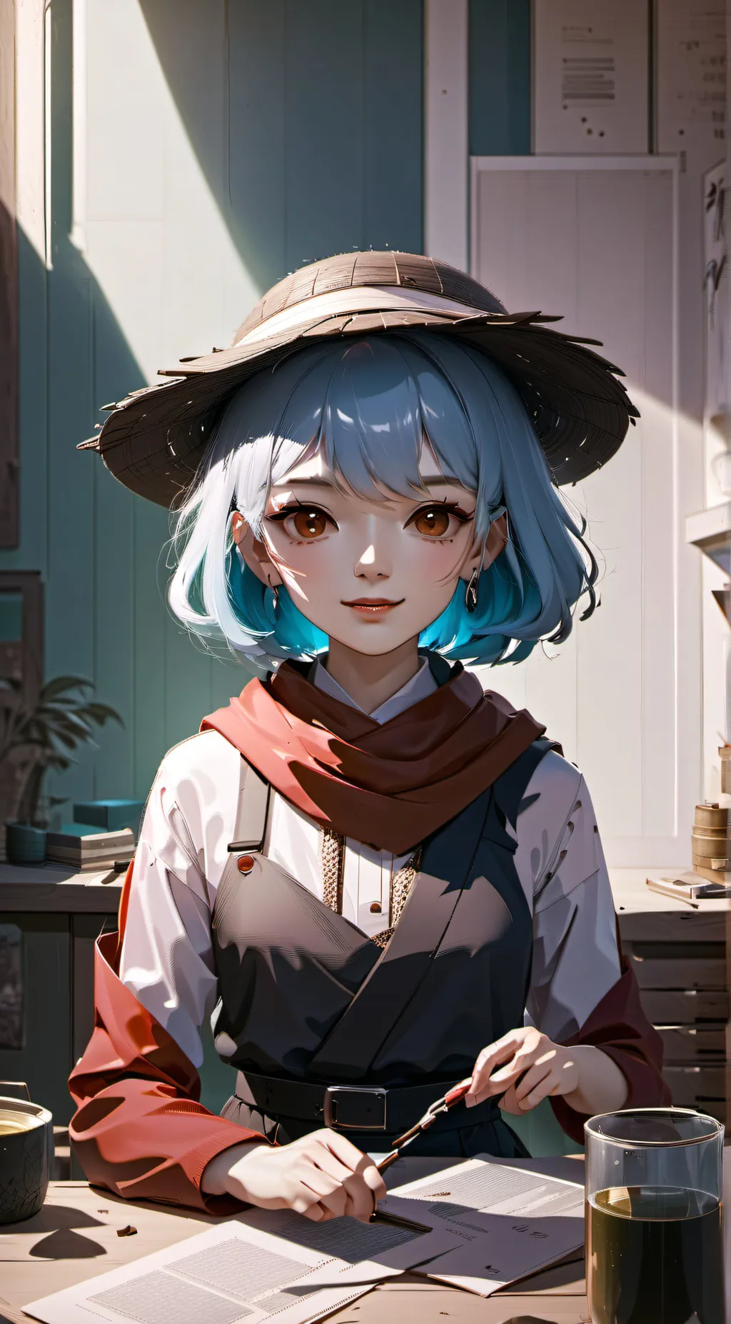 ai character: vicky background