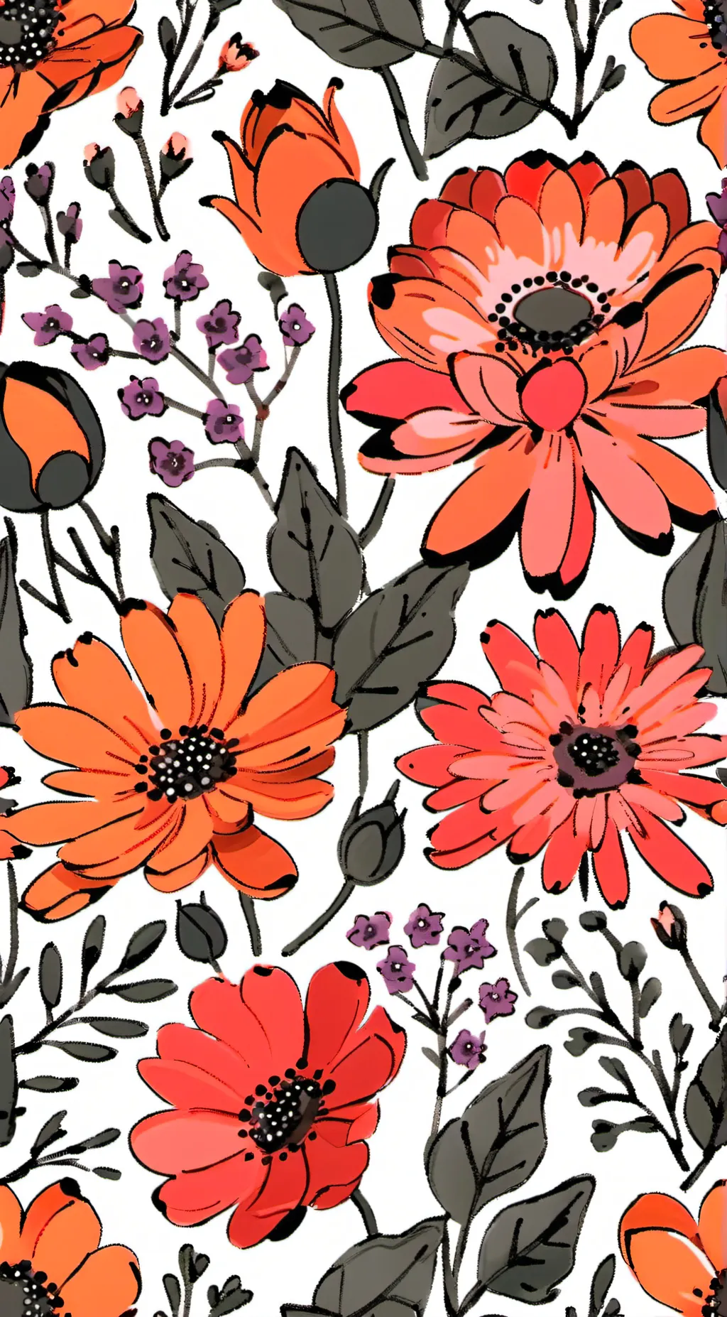 ai character: flower background