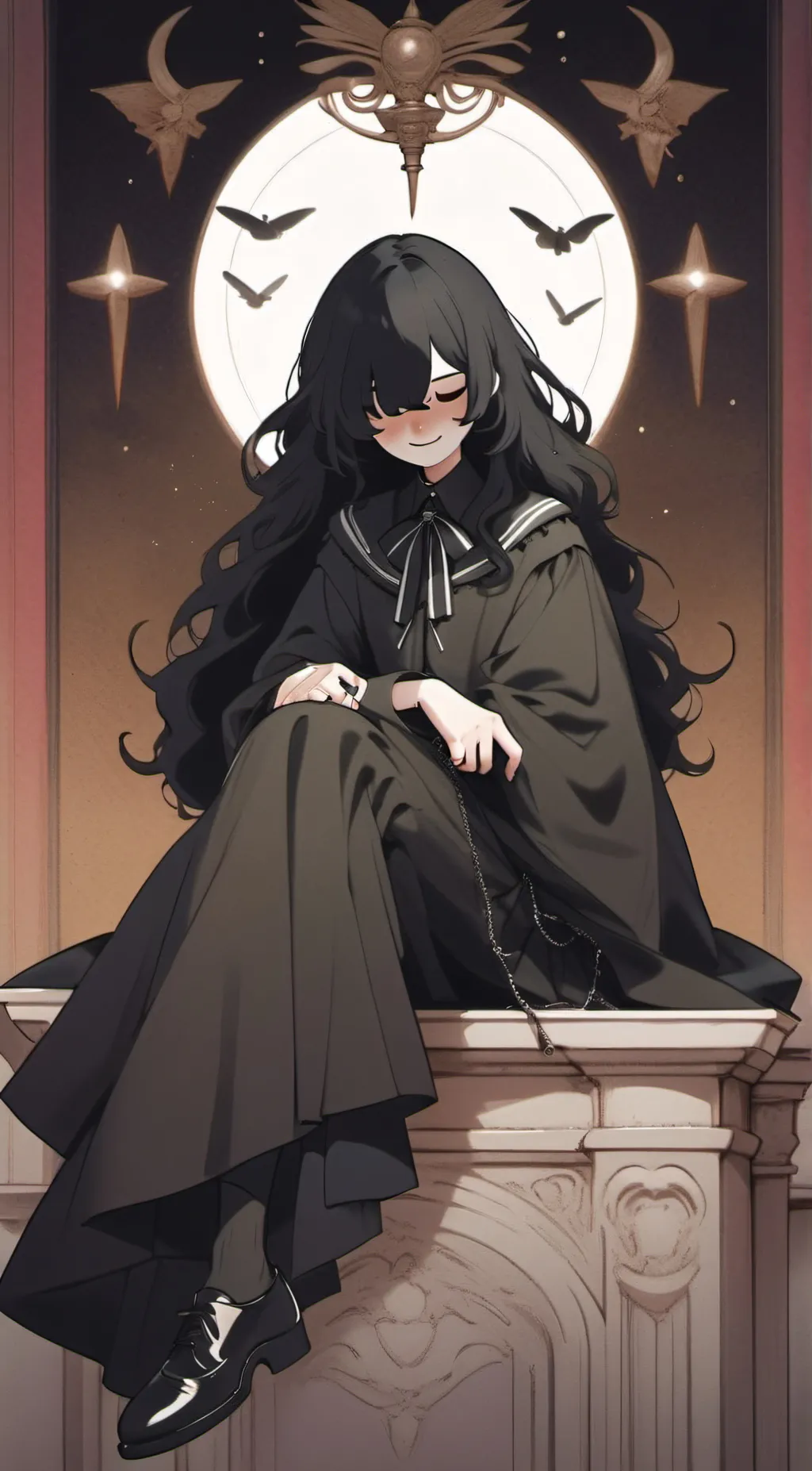 ai character: Miss circle,miss c background