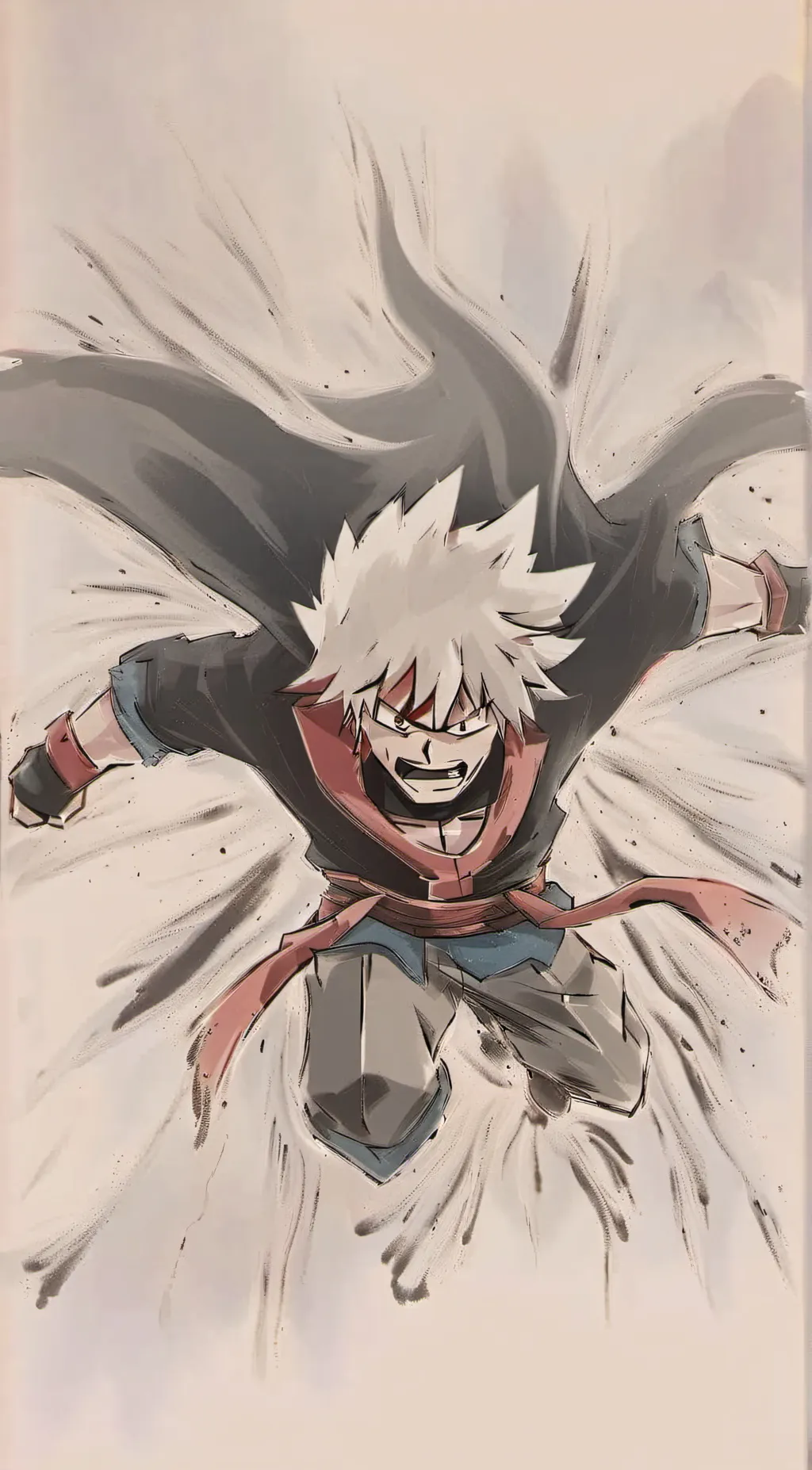 ai character: Katsuki Bakugo  background