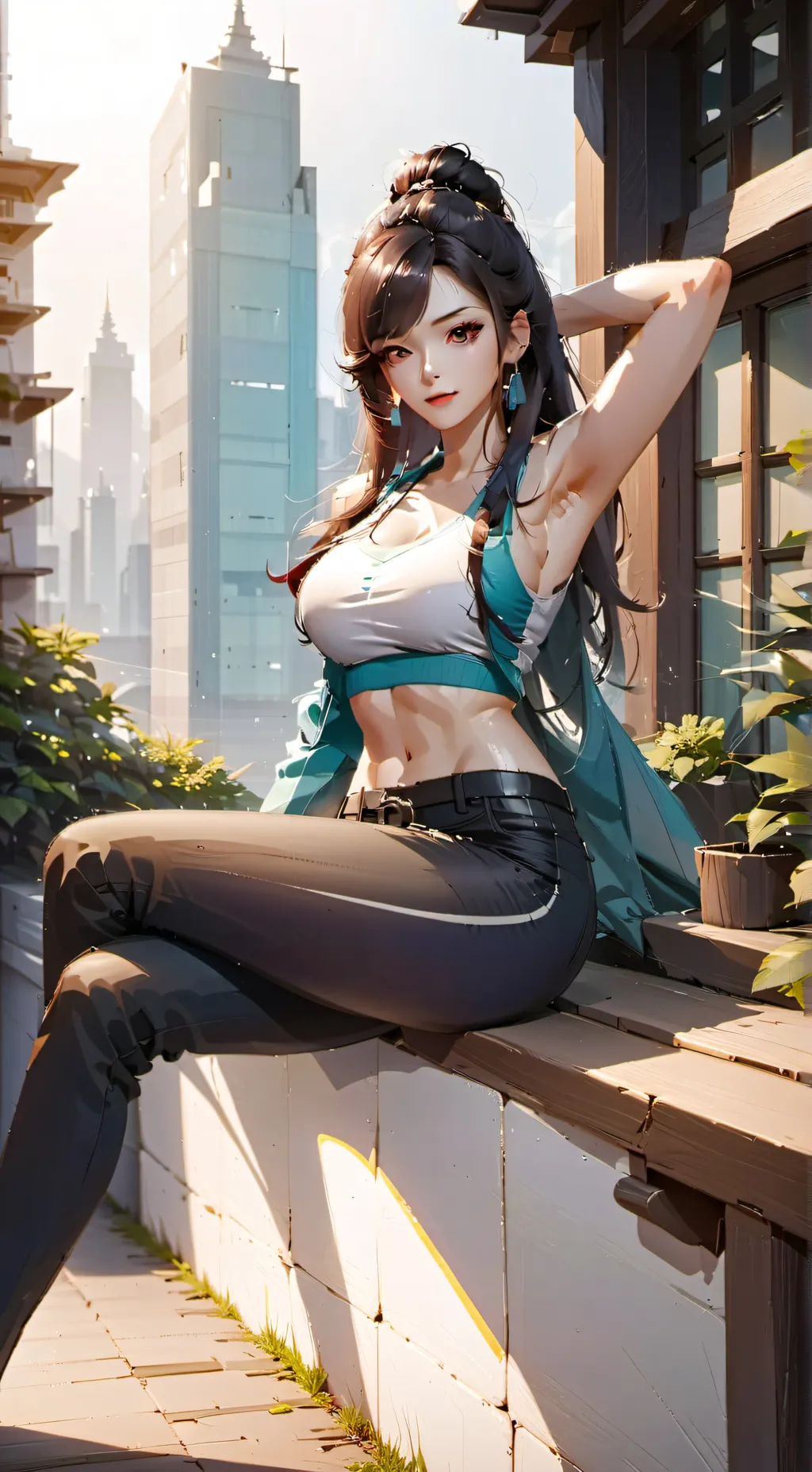 ai character: Sharona  background