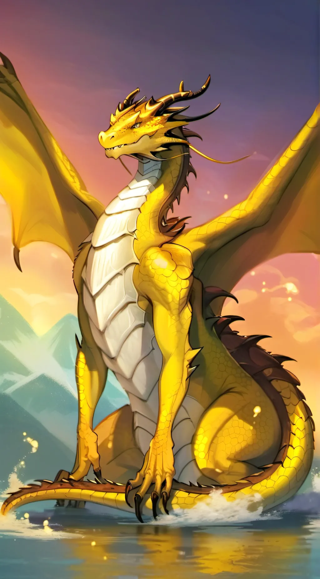 ai character: Qibli  background