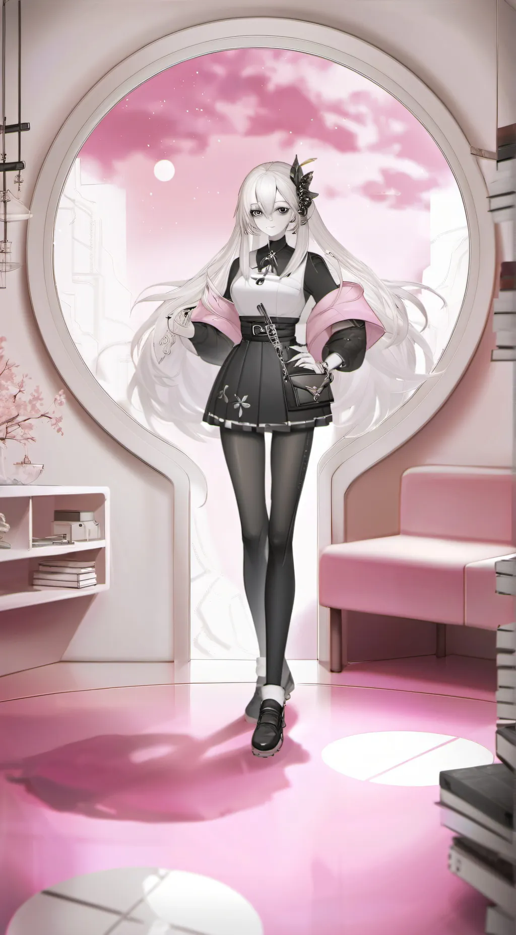 ai character: 🦢💗🖤 GABRIEL 🥹💎🫶 background