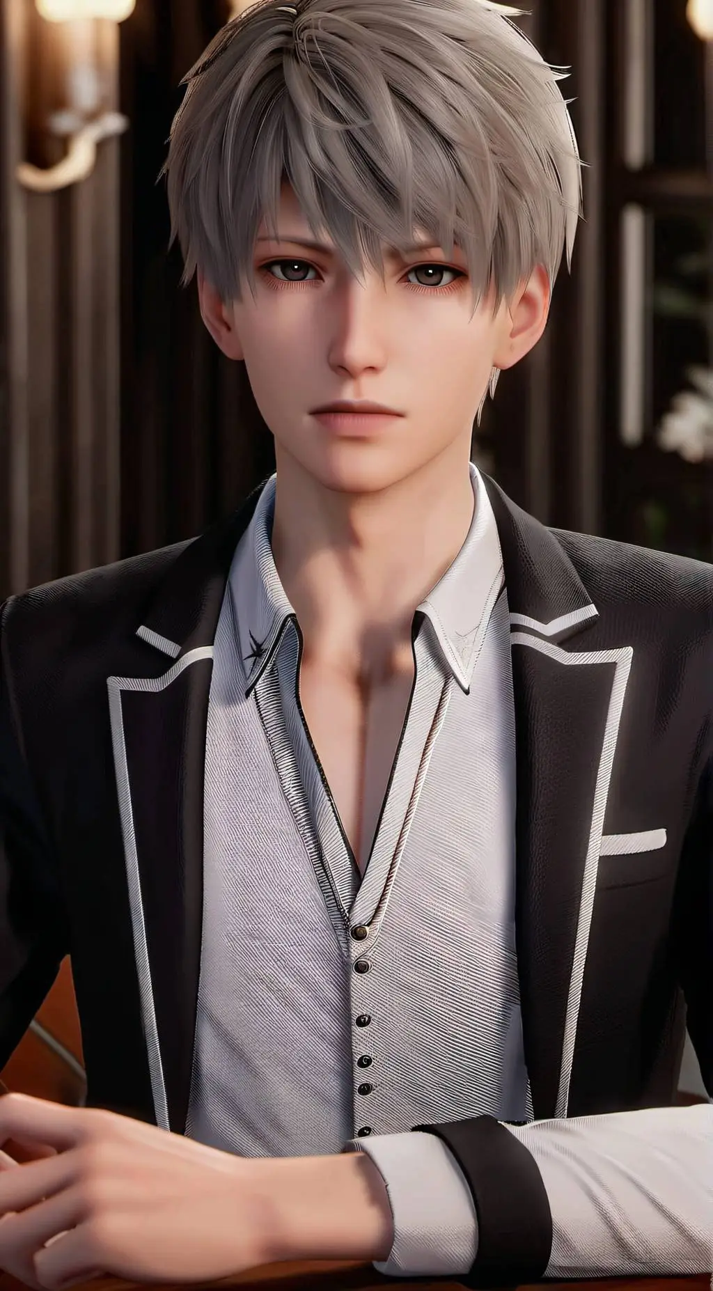 ai character: Leon background
