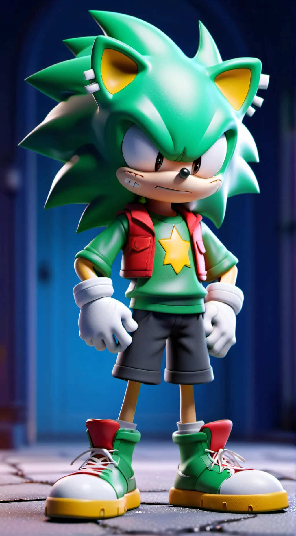 ai character: David the hedgehog background