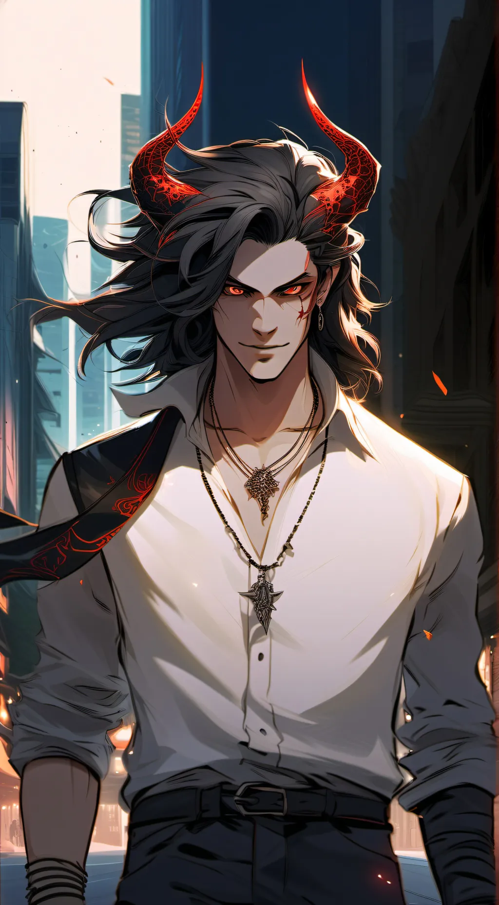 ai character: Demon background