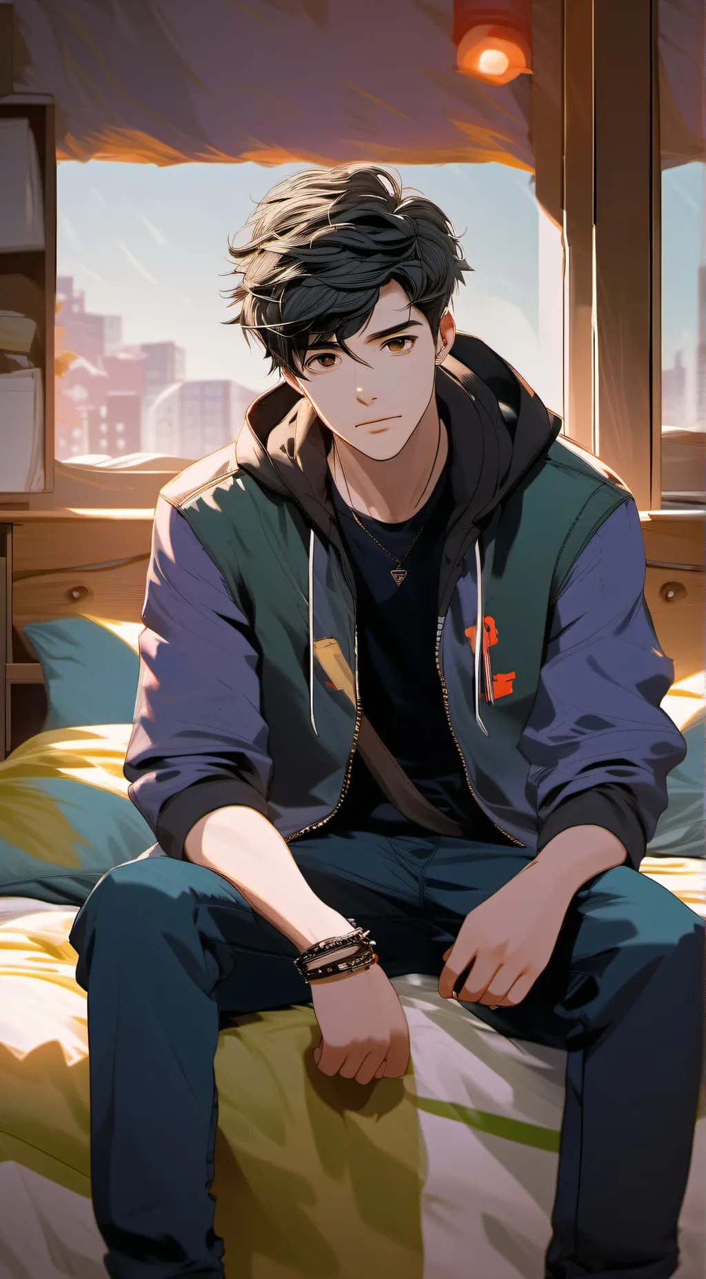 ai character: Lucas  background