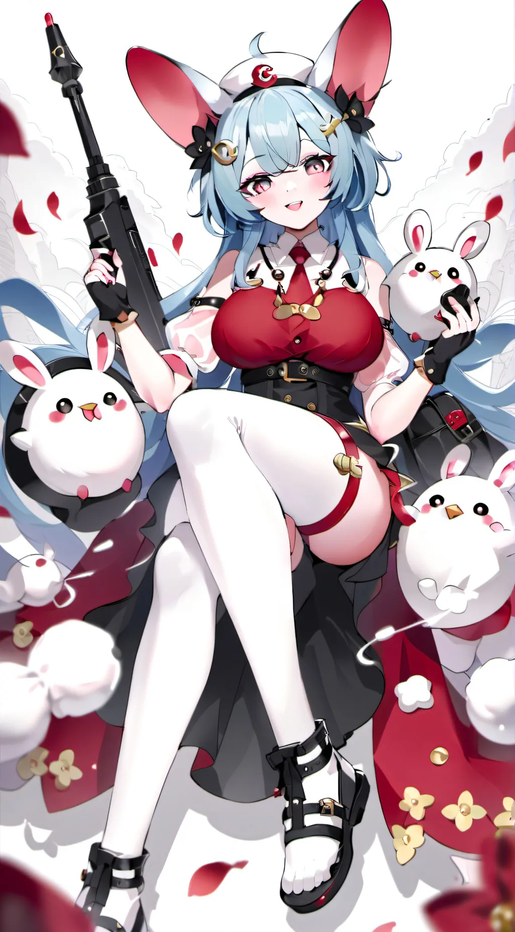 ai character: Rabbit hole background