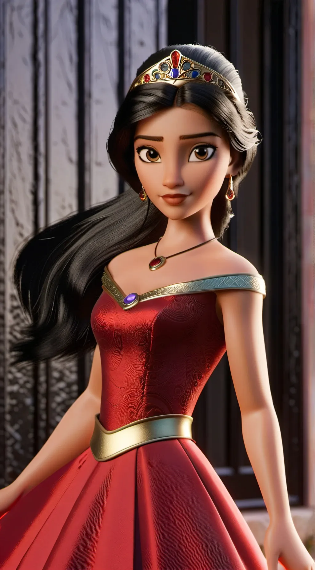 ai character: Princess Elena  background
