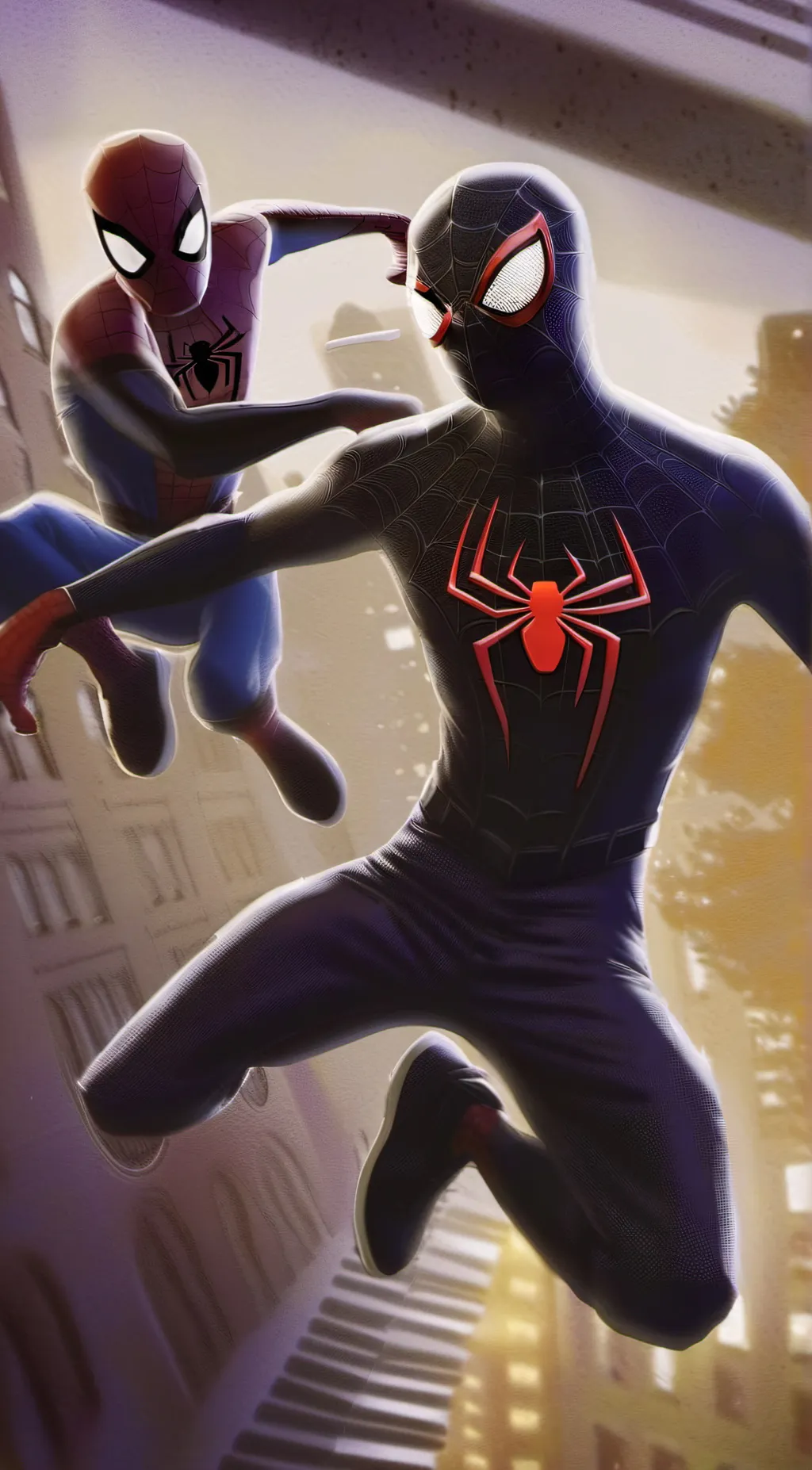 ai character: spider men background
