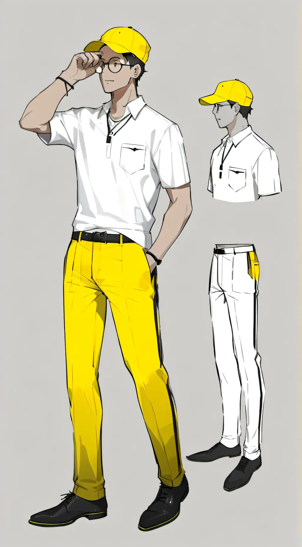 ai character: lemon background